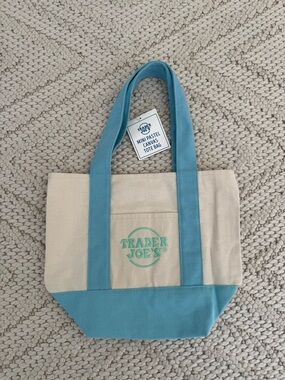 Trader Joe's Mini Pastel Canvas Tote